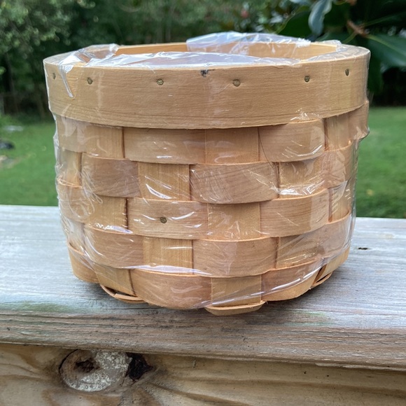 Natural Woven Round Planter Flower Pot Basket Boho Bohemian 5" x 4” - Picture 3 of 8